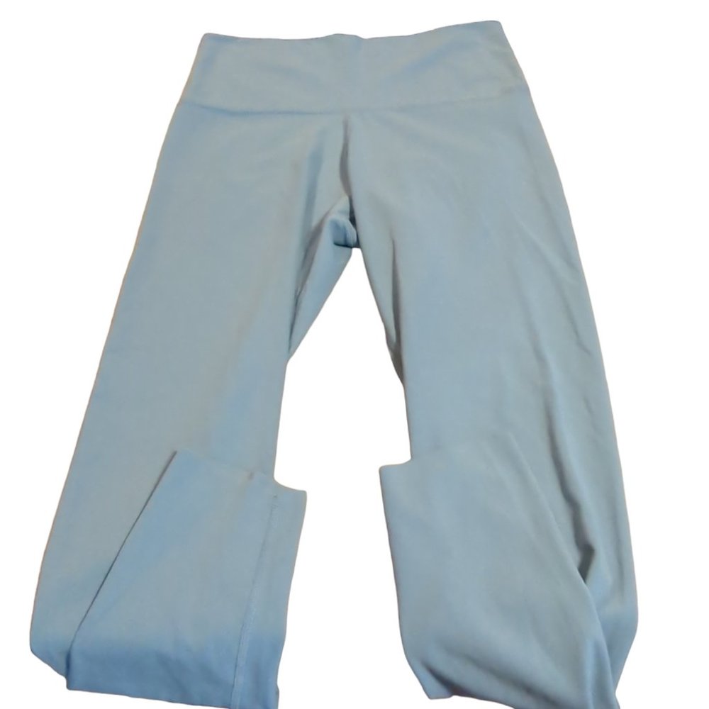 Woman's Medium Nike Dri-Fit Leggings Activewear Yoga Pant Compression Light Blue